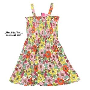 NEW Zunie Girls XL (14/16) Floral Smocked Dress